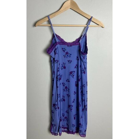 Wild Fable Lavender Purple Floral Lace Trim Mini Slip Dress Size Small Women’s - Picture 2 of 9